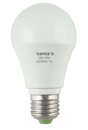 E27 A60 SUPER FIVE 7w Dimmable
